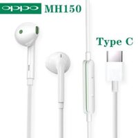 Tai Nghe Nhét Tai OPPO MH150 Type C Micrô Tích Hợp Với Tai Nghe Âm Thanh Nổi Điều Khiển Có Dây Dành Cho OPPO Find X3 R17 R15 R11 Pro A93