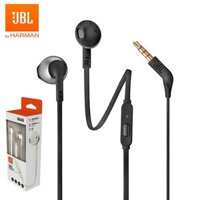 Tai Nghe Nhét Tai Thể Thao JBL T205 3.5mm Âm Thanh Stereo HIFI Có Dây Kèm Mic 1 Nút Bấm