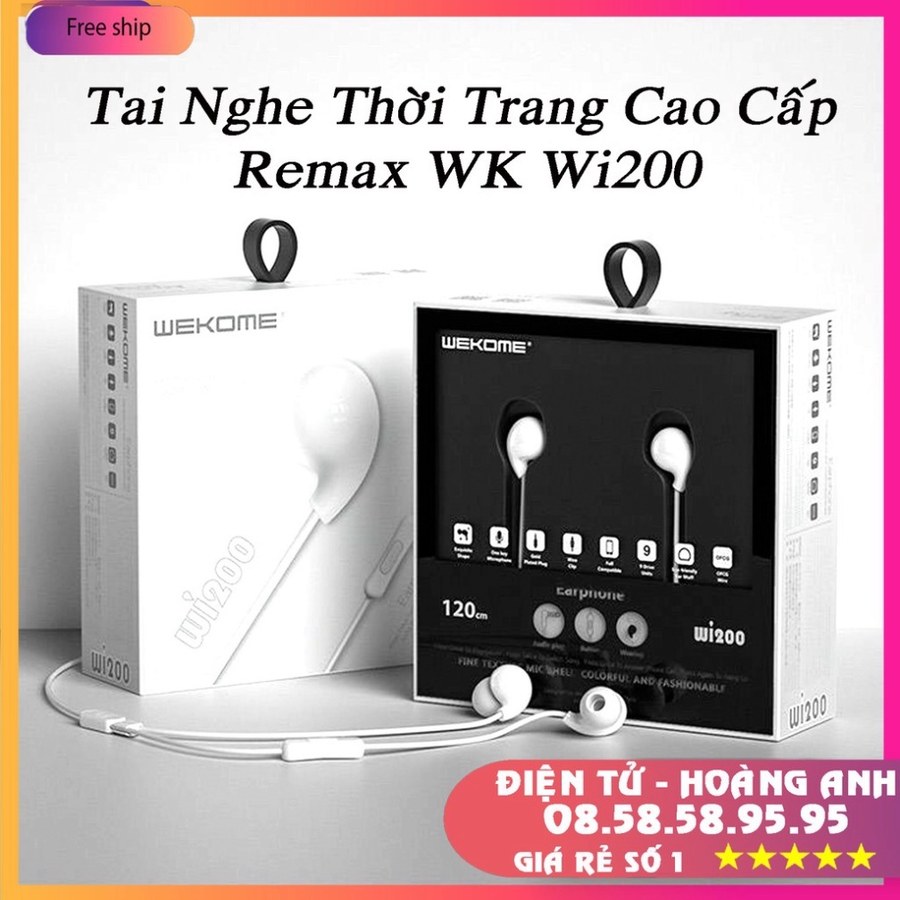 Tai nghe nhét tai WK Stereo Wi200