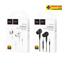 Tai nghe nhựa TPE jack 3.5mm có mic chính hãng Hoco M1 Pro - Đen