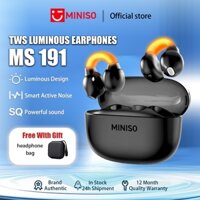 Tai nghe phát sáng MINISO MS191TWS Tai nghe Bluetooth Thiết kế móc tai Nhẹ và thoải mái 12 hiệu ứng âm thanh EQ Giảm tiếng ồn cuộc gọi
