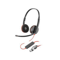 Tai nghe Poly Blackwire 3220 Stereo USB-C Headset +USB-C/A Adapter (Bulk) (8X228A6)