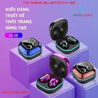 Tai nghe S6 Snow Light tai nghe Bluetooth không dây nhét tai khử tiếng ồn Màn hình LED thể thao có dual míc