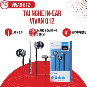 Tai nghe Semi-in-Ear thiết kế kim loại Vivan Q12