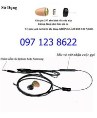 Tai nghe sieu nhỏ có vòng dây dùng tai hạt đậu