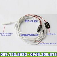 Tai nghe siêu nhỏ dùng 2 pin 9v vòng dây nhỏ 1,7mm