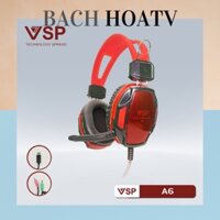 Tai Nghe Siêu Trâu VSP A6 Gaming Độ Bền Cao (Đỏ đen). BH-25