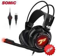 Tai Nghe Somic G941 7.1 Âm Thanh Vòm Ảo USB Gaming Rung Phát Sáng Đèn Led Đeo Đầu Tai Nghe Có Mic Điều Khiển Bằng Giọng Nói