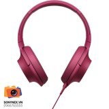 Tai nghe Sony Hi-res H.ear On MDR-100AAP (Hồng Bordeaux)