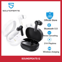 Tai Nghe SOUNDPEATS Q True Tai Nghe Không Dây Bluetooth 5.0 Tai Nghe Gắn Tai Không Dây Tai Nghe Sạc Không Dây Trong Tai Với Bộ Điều Khiển 4-Mic 10Mm Điều Khiển Bằng Cảm Ứng Thời Lượng Phát 7 Giờ Sạc USB-C