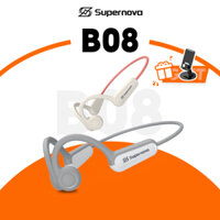 Tai nghe Supernova B08 Bluetooth 5.4 Tai nghe không dây thể thao Tai nghe dẫn truyền xương có Mic Tai nghe đeo cổ