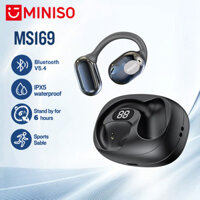 Tai nghe tai mở MINISO MS160 OWS Bluetooth 5.4 không đau Tai nghe thể thao không dây có Hiển thị pin