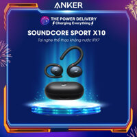 Tai nghe thể thao Bluetooth Soundcore Sport X10 Anker A3961 chuyên dụng tập luyện, kháng nước IPX7, xoay 210°