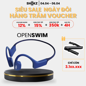 Tai nghe thể thao truyền âm qua xương Shokz Openswim