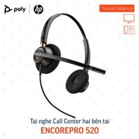 Tai nghe tổng đài có dây hai bên tai Poly EncorePro 520 (783P7AA#AC3)