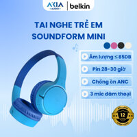 Tai nghe trẻ em - Bluetooth Belkin Soundform Mini, Âm lượng an toàn, Chống ồn ANC, Bảo hành 12 tháng