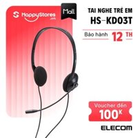 Tai nghe trẻ em ELECOM HS-KD03TBK - Chất lượng Nhật Bản