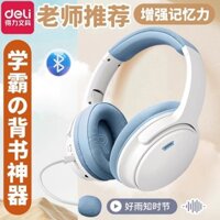 Tai nghe trở lại tai trẻ em Deli; Thiết bị thần thánh đọc chứng thực cho học sinh đọc bằng Bluetooth gắn trên đầu