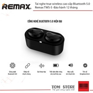 Tai nghe True wireless Bluetooths Remax TWS-5