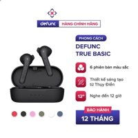 Tai Nghe True Wireless Defunc True Basic, BT 5.0, Cảm Ứng, Kháng IPX4, Nghe Đến 12H - Chính Hãng - Bảo Hành 12 Tháng