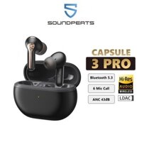 Tai Nghe True Wireless SoundPEATS Capsule 3 Pro Bluetooth 5.3, ANC 43dB, 6 Mic  - Hàng Chính Hãng - Đen