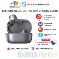 Tai nghe True Wireless SoundPEATS Sonic Mirroring Qualcomm QCC3040 & Bluetooth 5.2, Game Mode - Hàng Chính Hãng