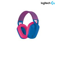 Tai nghe trùm đầu gaming không dây Logitech G435 - màu xanh, Pin 18h, sạc usb-C, <100 dB,163×170×71mm, 20Hz-20KHz BH theo vỏ hộp