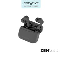 Tai nghe TWS Siêu nhẹ Creative Zen Air 2 Chống ồn Chủ động, Chống nước IPX4, Dung lượng pin đến 23H