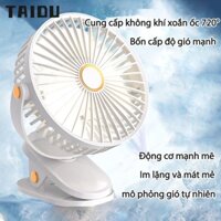 TAIDU Quạt USB Dạng Kẹp Gắn Tường Di Động Đa Năng Không Ồn Gió Mạnh Cho Nhà Ở
