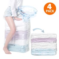 TAILI Không Còn Bơm Tay Khối Lập Phương Bảo Quản Chân Không Nén Túi 4 Chi Tiết 80*100*38 cm Tủ Quần Áo Người Tổ Chức cho Comforters gối Chăn Ga Gối Chăn Màn Quần Áo