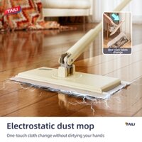 Taili Mini Cây Lau Nhà Lười Tay Không Rửa Cây Lau Nhà Nhỏ Dùng Một Lần Ướt Và Khô Hộ Gia Đình Tự Động Mặt Khăn Thay Thế