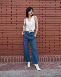 Tailor Pocket Jeans - Dark Blue Wash