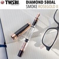 [TAIPOZ] - Bút máy TWSBI Diamond 580AL Smoke Rosegold II