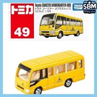 Takara Tomy Tomica No.49 Toyota Coaster Kindergarten Bus (Box) Mini Car Toy for 3 years old and above.