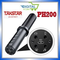 TAKSTAR PH 200 Micro livestream 12 hiệu ứng autotune, 8 hiệu ứng âm thanh, Mic karaoke livestream Takstar PH200, Pin 12H