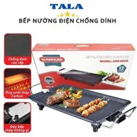 [TALA]Bếp Nướng Điện Không Khói SH Công Suất 1500W Mạnh Mẽ, Phủ 2 Lớp Chống Dính Siêu Bền Nhiều Chế Độ Nhiệt Nướng Nhanh