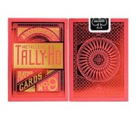 Tally-ho Metalluxe Red Playing Cards Deck USPCC Poker Collection Card Games Magic Tricks