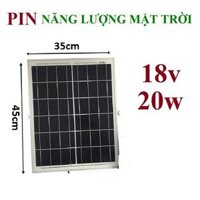 Tấm 35 x 45cm pin năng lượng mặt trời 20w sạc bình ắc quy - 18v-20w