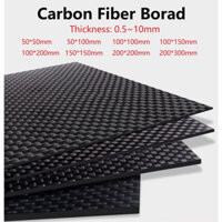 Tấm bảng điều khiển tấm Carbon bóng trơn 3K Chất liệu có độ cứng tổng hợp cao Tấm sợi Carbon chống tia cực tím Độ dày 0,5mm ~ 1mm
