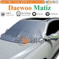 Tấm bạt che nắng kính lái gương chiếu hậu dành cho xe ô tô Daewoo Matiz 3 lớp cao cấp - PHUKIENXE