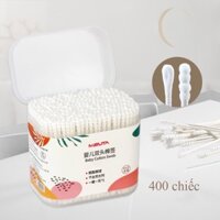 Tăm bông cao cấp Misuta cho bé sơ sinh , hộp 400 que