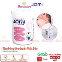 Tăm bông Jomi cho bé Lọ 160 que, vệ sinh tai một đầu tròn, đầu xoắn, bông tăm ngoáy tai sạch cho trẻ từ Nhật Bản