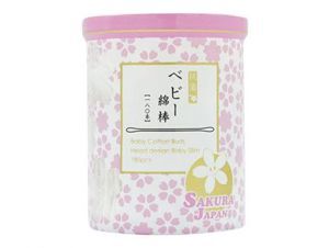 Tăm bông kháng khuẩn Sakura Baby 180 que