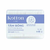 Tăm bông người lớn Kotton Care Bạch Tuyết  ( 200 Que)