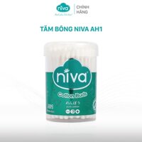 Tăm Bông Niva Hũ 100 Que Thân Nhựa AH1 Đa Năng Chuyên Dùng Ngoáy Tai, Vệ Sinh, Trang Điểm