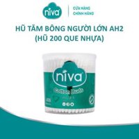 Tăm Bông Niva Hũ Xoay 200 Que Nhựa AH2