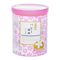 Tăm Bông Sakura 180 Que Hồng