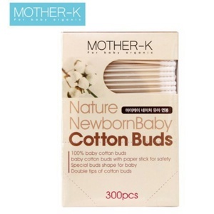 Tăm bông sơ sinh Mother-K Hộp 300 chiếc