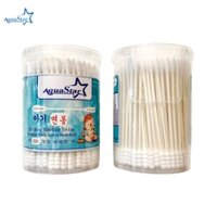 Tăm bông trẻ em Aquastar thân gỗ 200 que