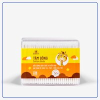 TĂM BÔNG TRẺ EM BÔNG BẠCH TUYẾT 336 QUE - HỘP CHỮ NHẬT